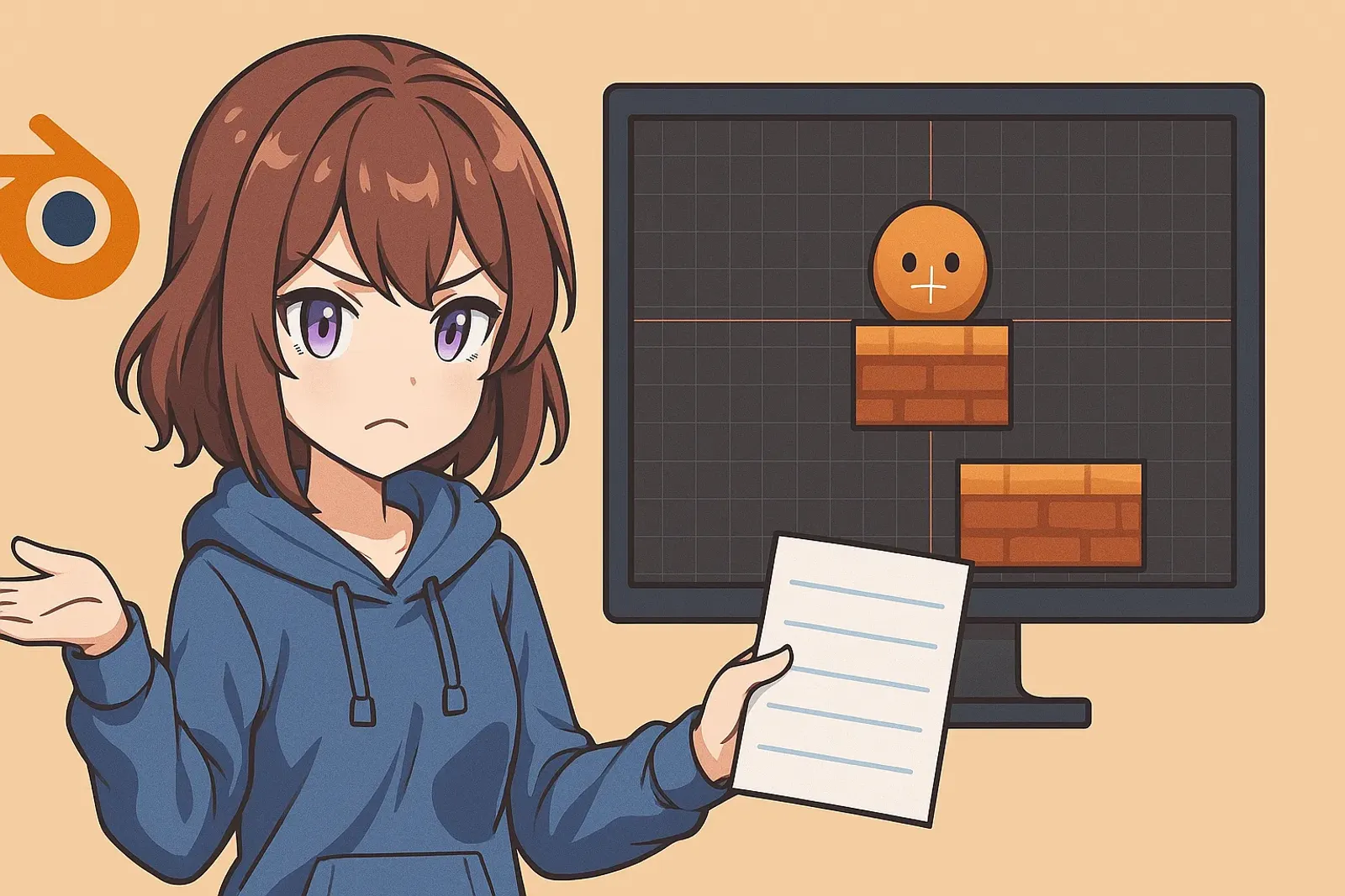 Blender 2D Game Assets Perfect Alignment Guide