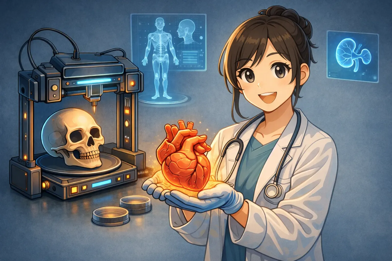 3D printing technology applications in medical field illustration