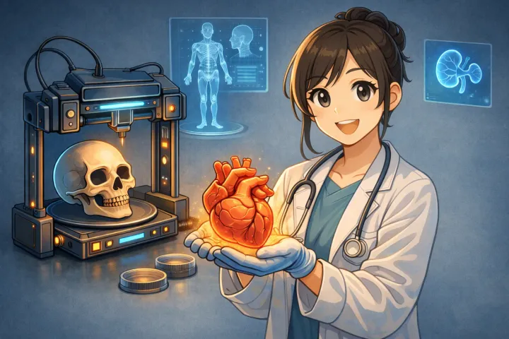 3D printing technology applications in medical field illustration