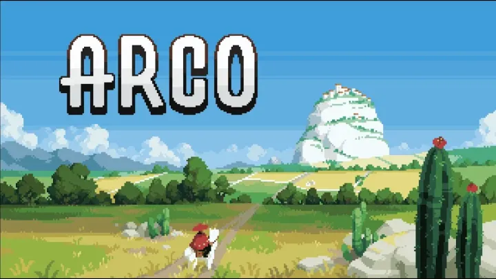 ARCO pixel art game screen showcase