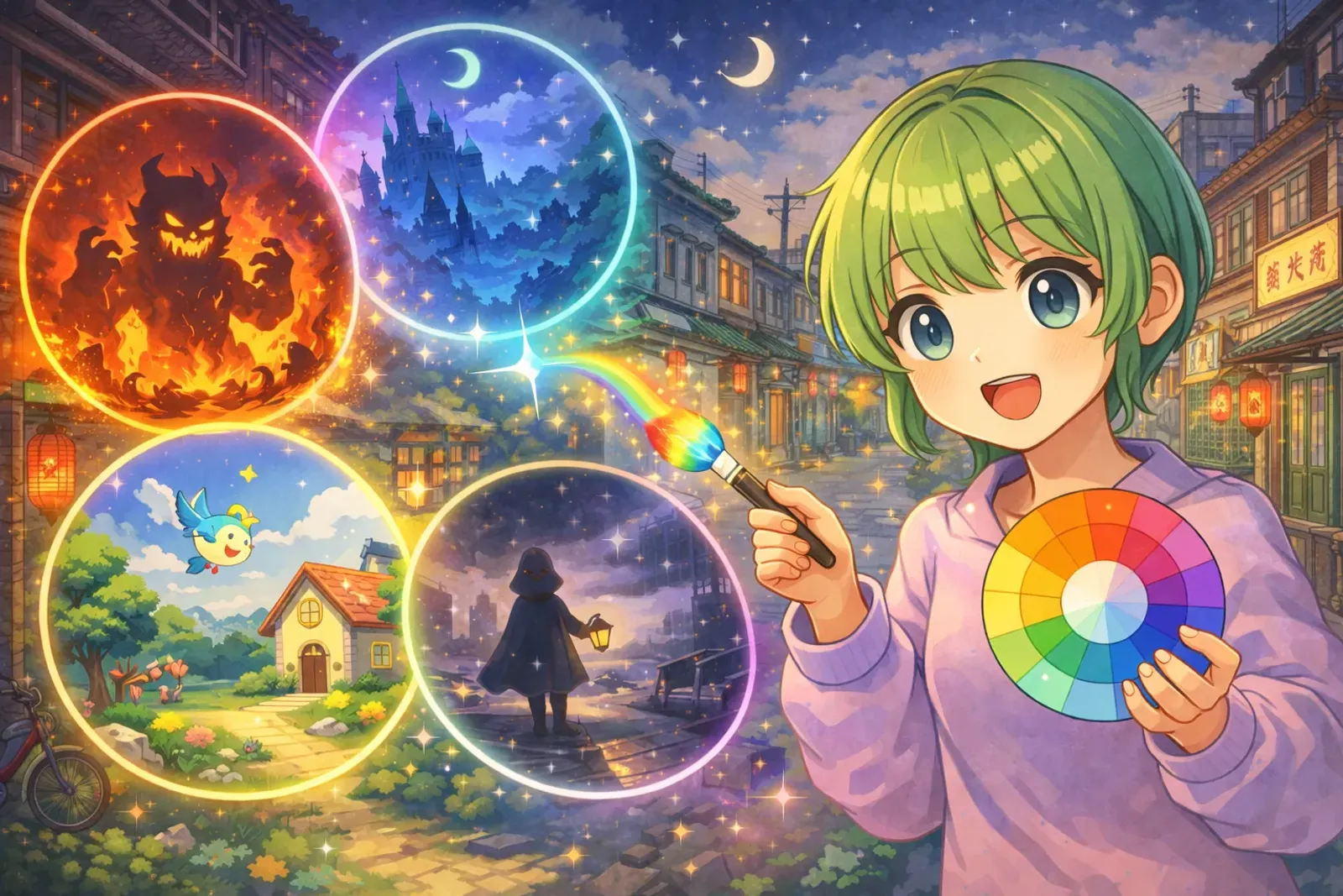 Game color psychology guide cover showcasing various color combination effects