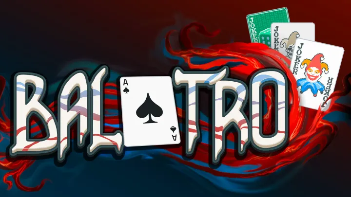 Balatro card table and UI visual style showcase