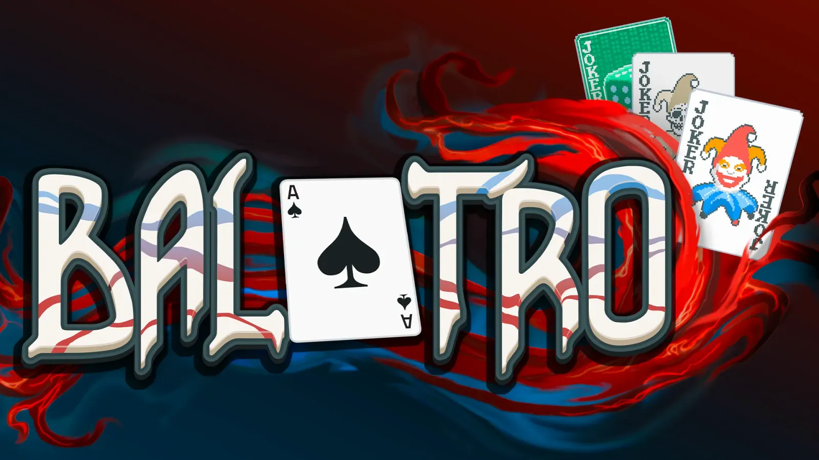 Balatro card table and UI visual style showcase