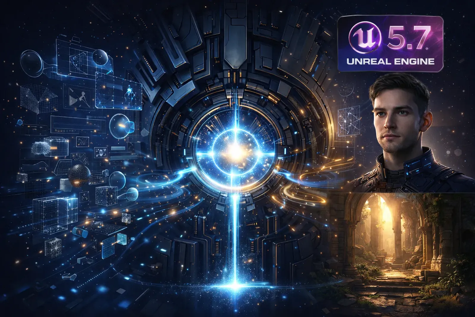 Unreal Engine 5.7 feature update visual